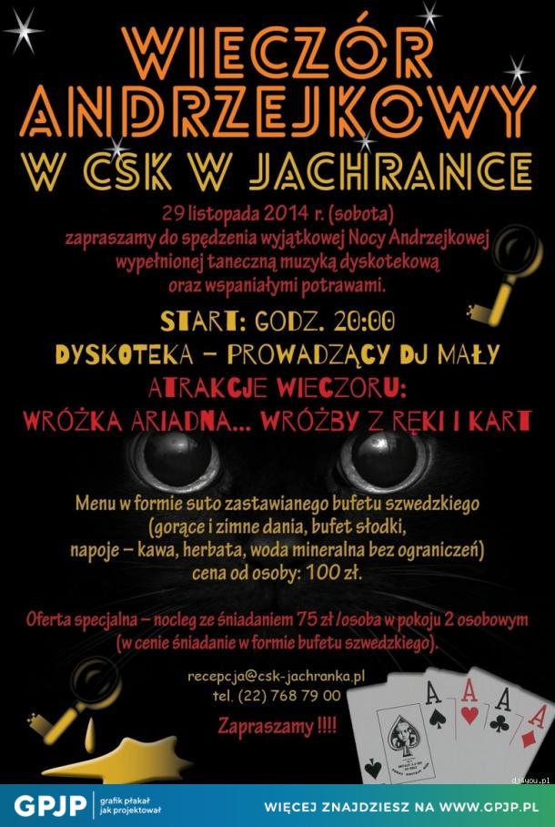 Wieczór Andrzejkowy 2014 – CSK w Jachrance