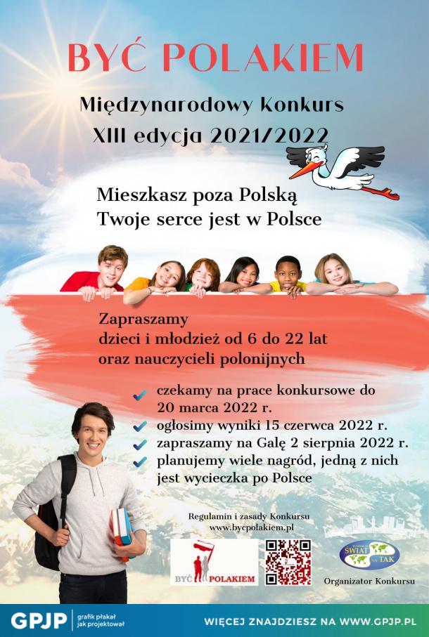 Konkurs być Polakiem na uczniów polskich szkół zagranicą